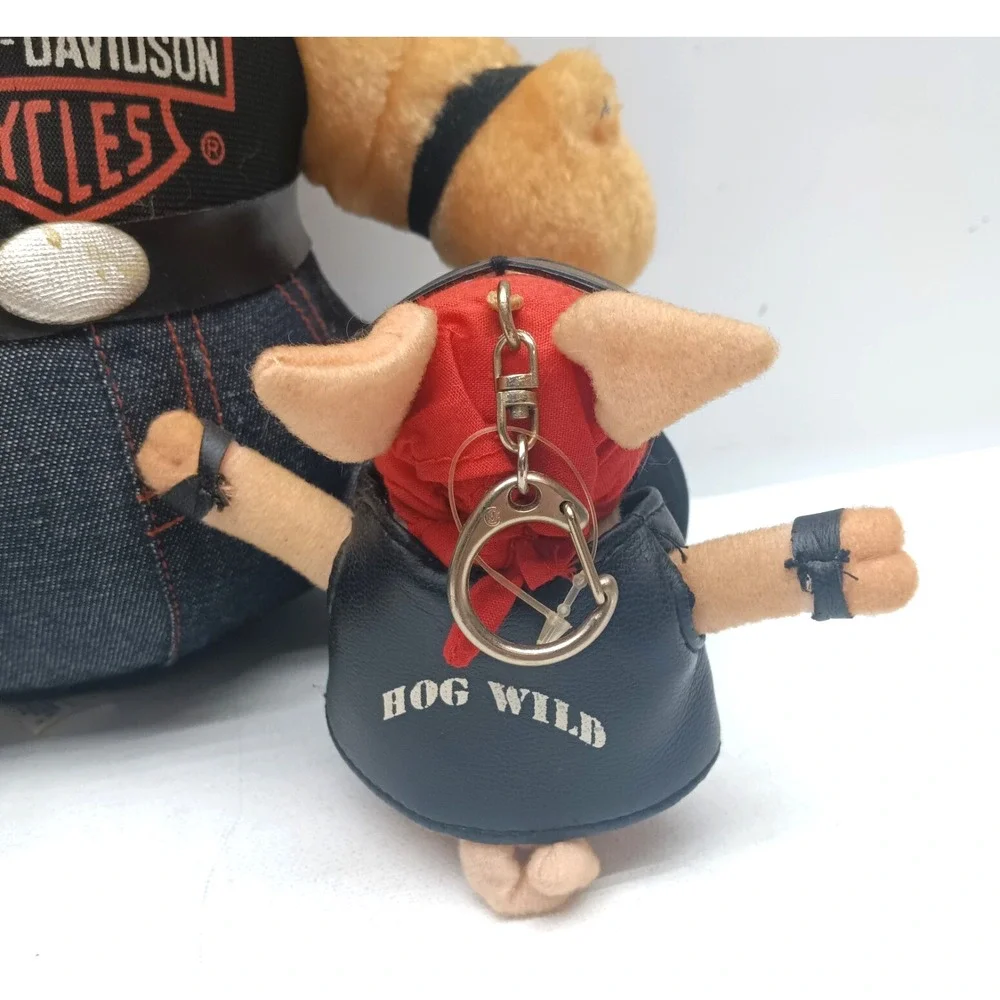 VTG‎ Harley Davidson 1998 Pig Biker Hog Stuffed Animal  10